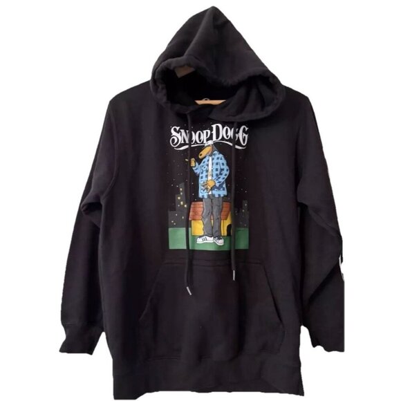 Snoop Doggy Dogg Doggystyle Black Hoodie Hip Hop Death Row Volkswagen Size Small - Picture 1 of 5